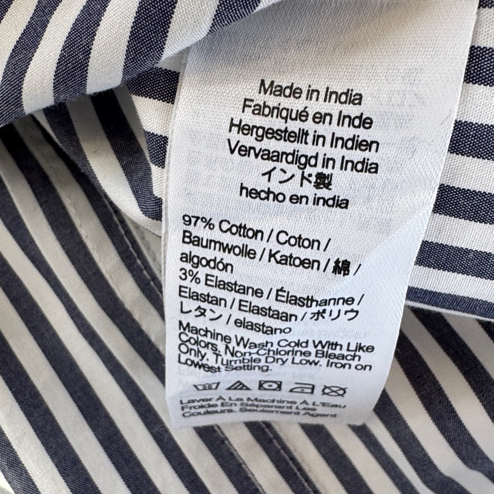 NWT J. Crew Striped Button Down Shirt Size 2 - Picture 3 of 12